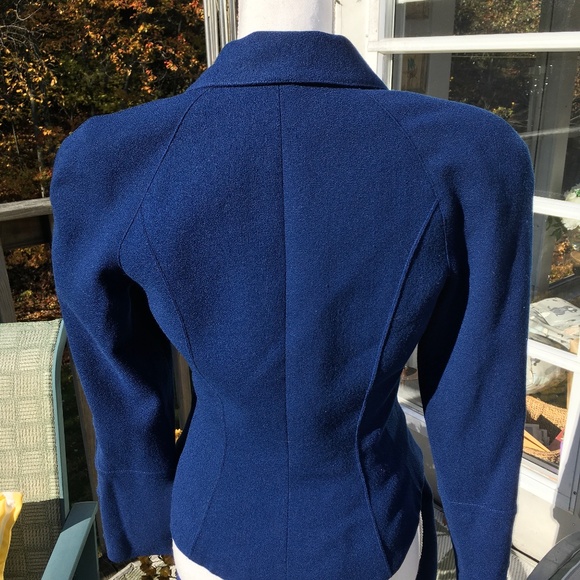 Vintage 1990s Nippon Boutique peacock blue 2-piece suit. - Picture 4 of 7
